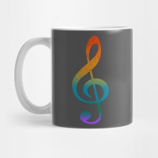 Colorful Music Note (distressed Textured) Mug